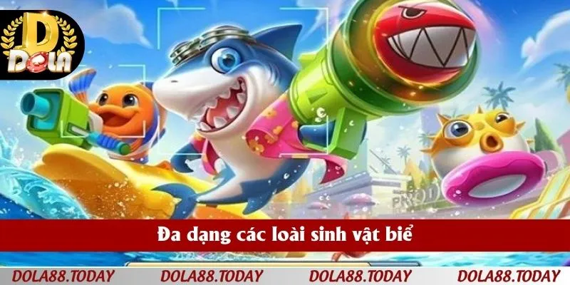 Đa dạng các loài sinh vật biể