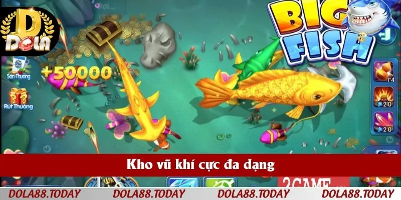 Kho vũ khí cực đa dạng