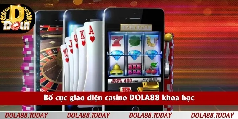 Bố cục giao diện casino DOLA88 khoa học