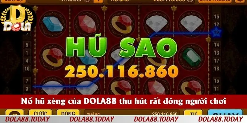 Nổ hũ xèng của DOLA88 thu hút rất đông người chơi